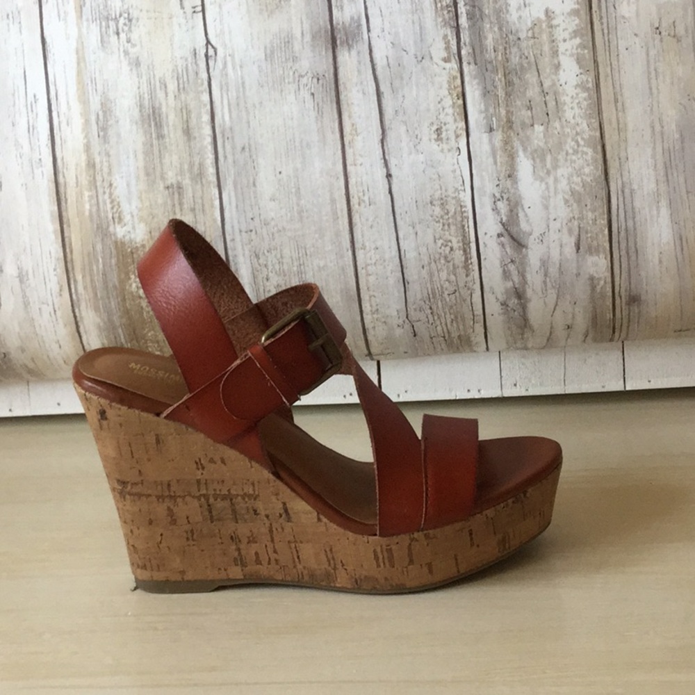 Rust Cork Wedge/ Size 6